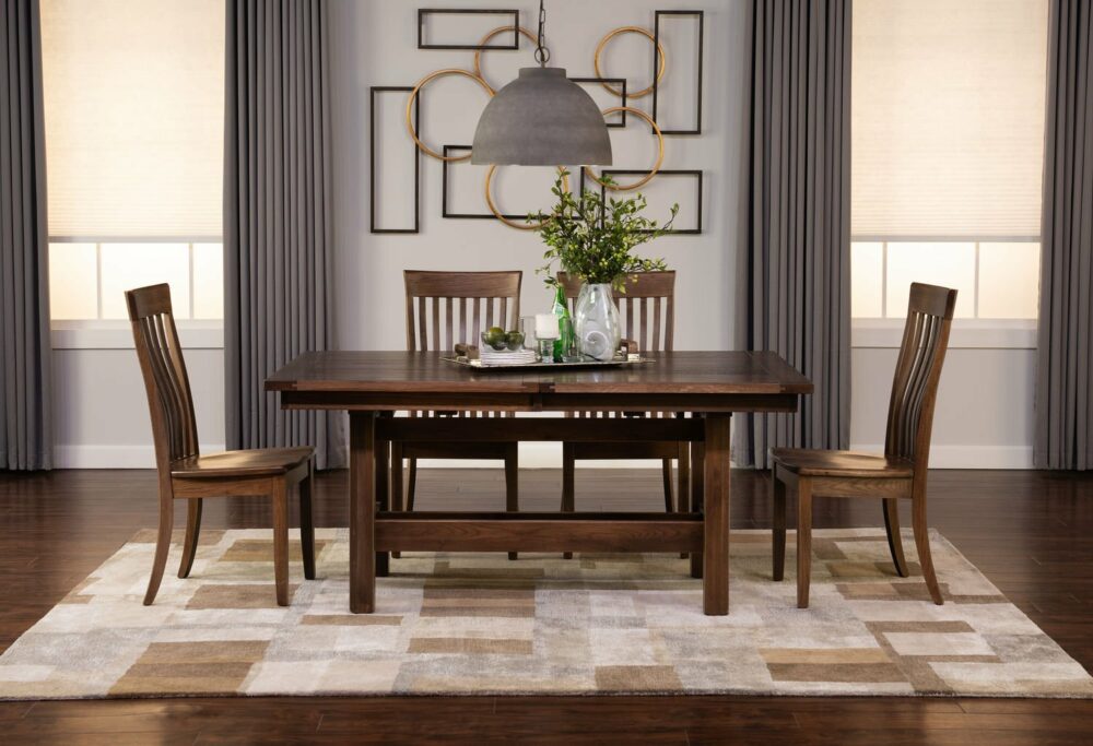 Sutter Mills Hickory Table And 4 Chairs - Image 2