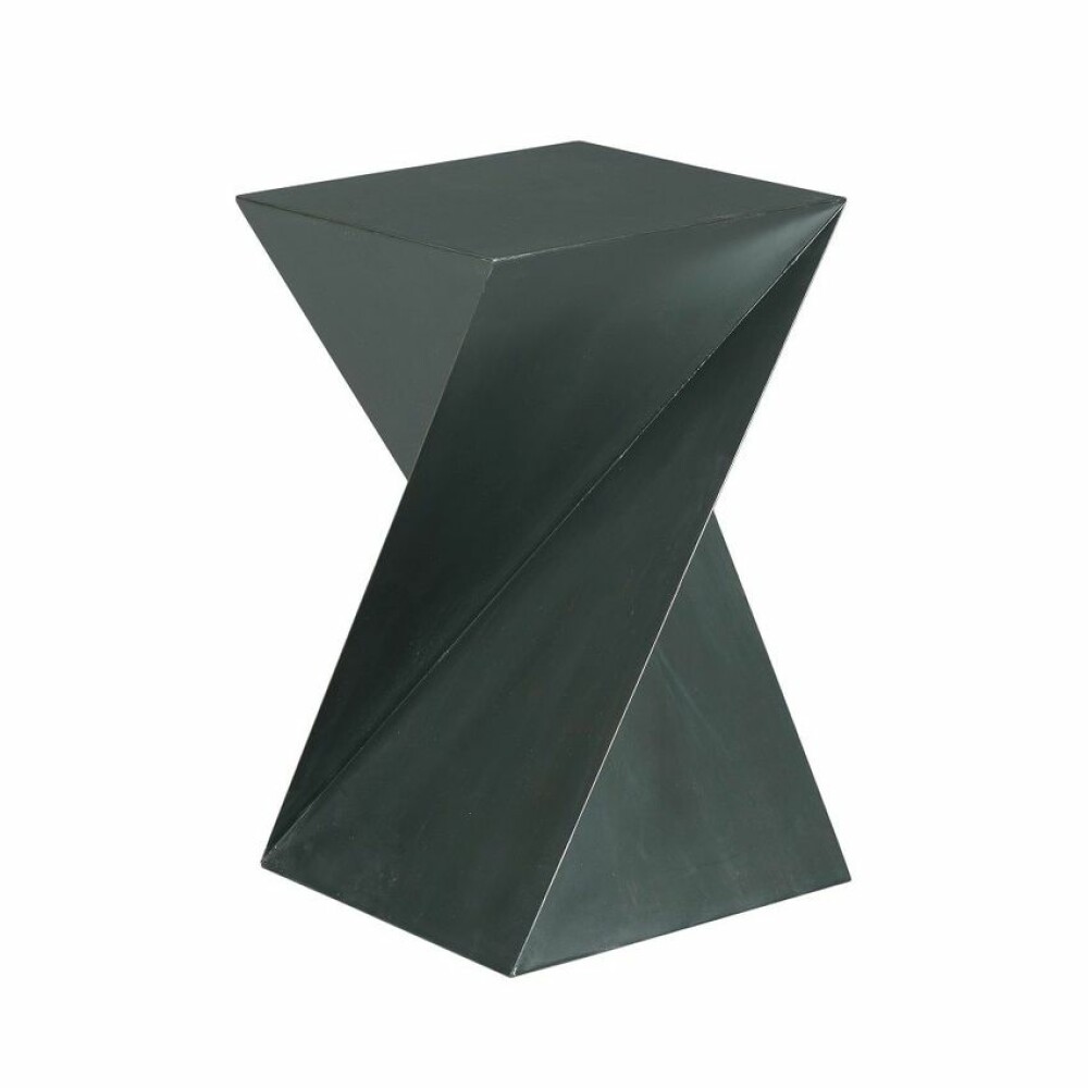 Hidden Treasures Black Geode End Table
