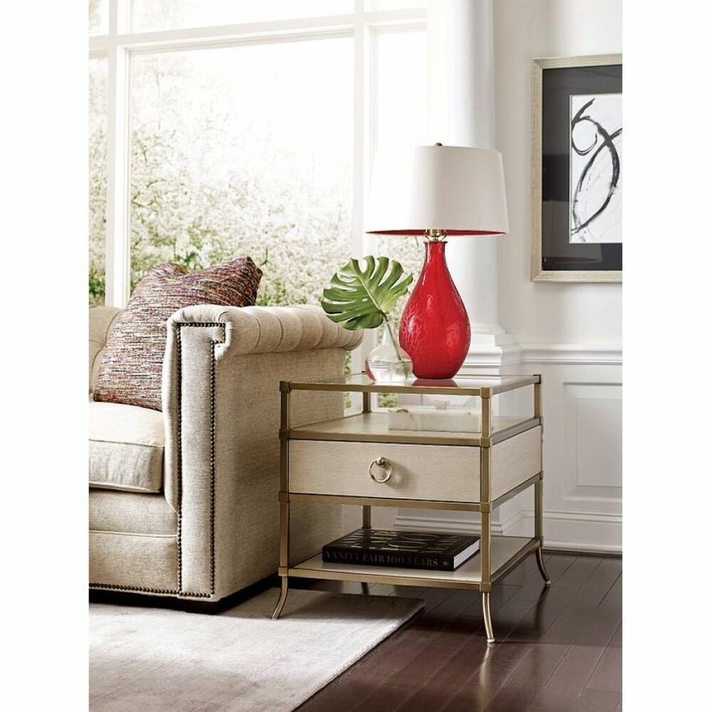 Lenox Capri Alabaster End Table - Image 2