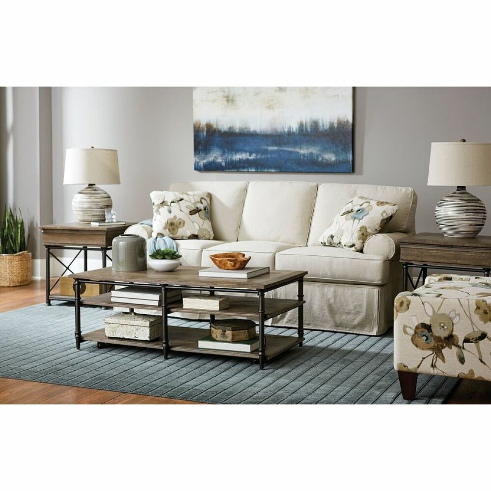Darrington Brown Rectangular Drawer End Table - Image 2