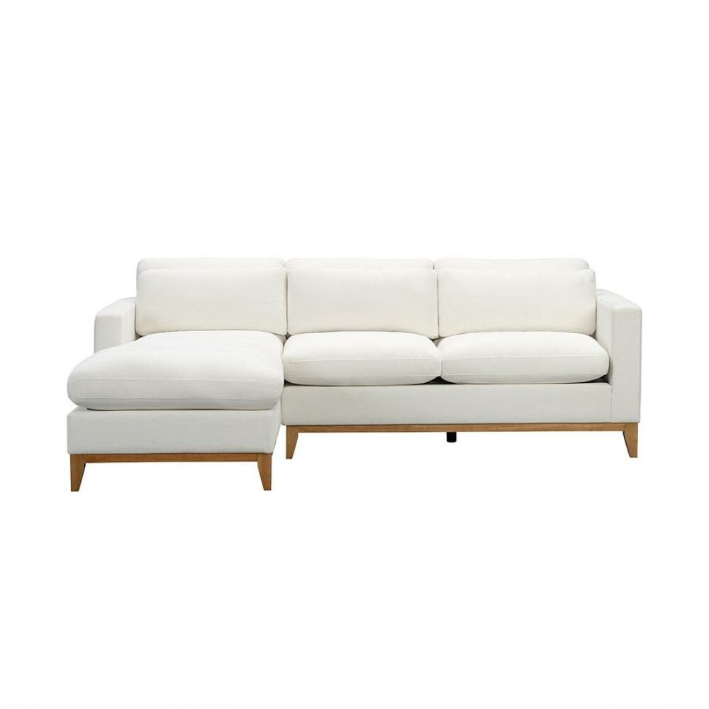 Violetta 2-piece Fabric Sectional, White