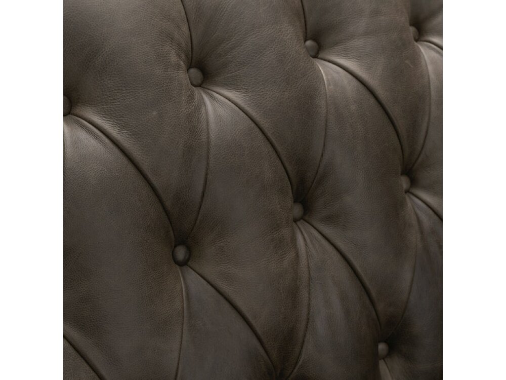 Charlie Tufted Leather Loveseat - Image 5