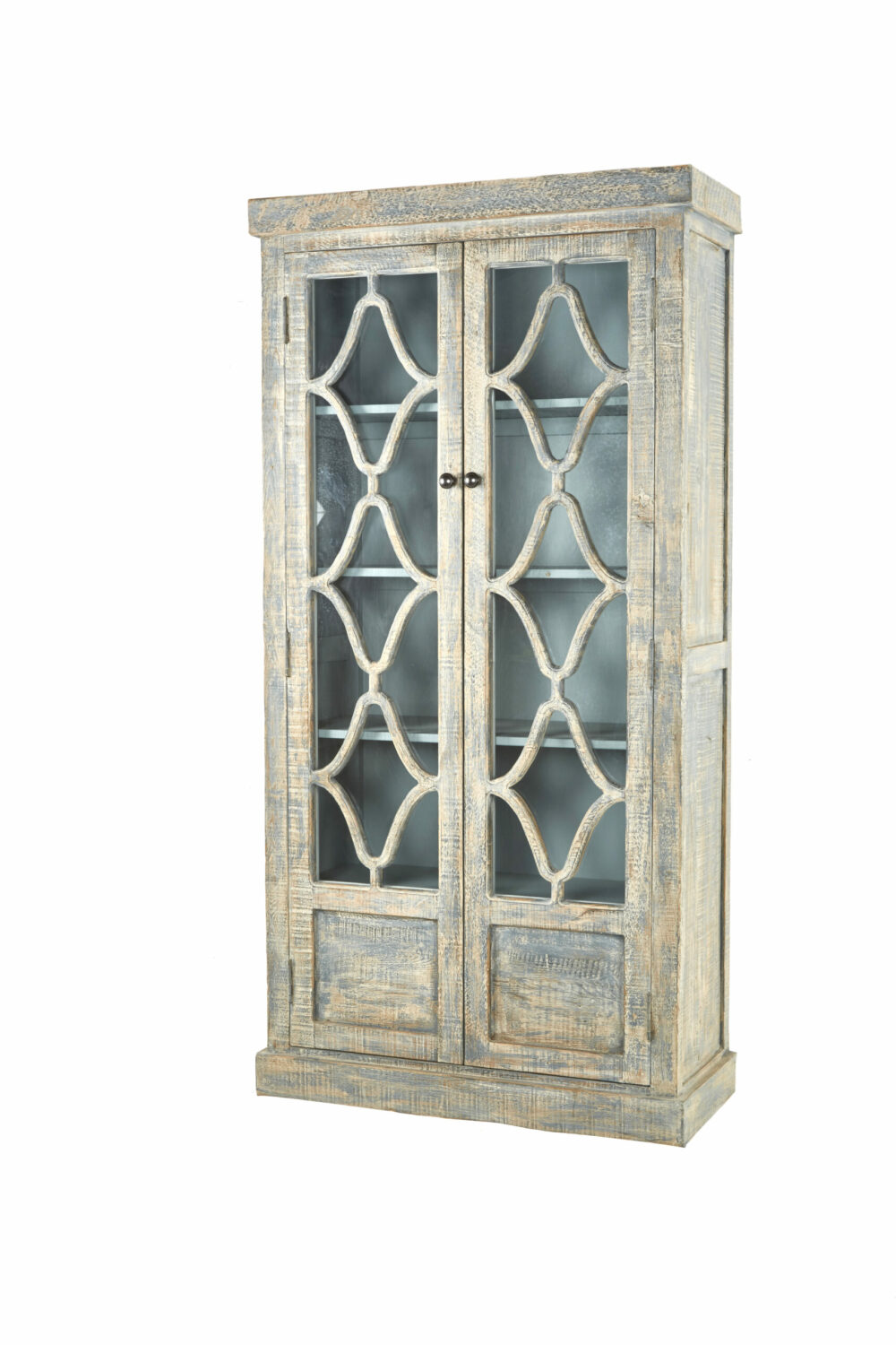 Maribelle Small Cabinet Antique Blue with Blue Interior - Image 2