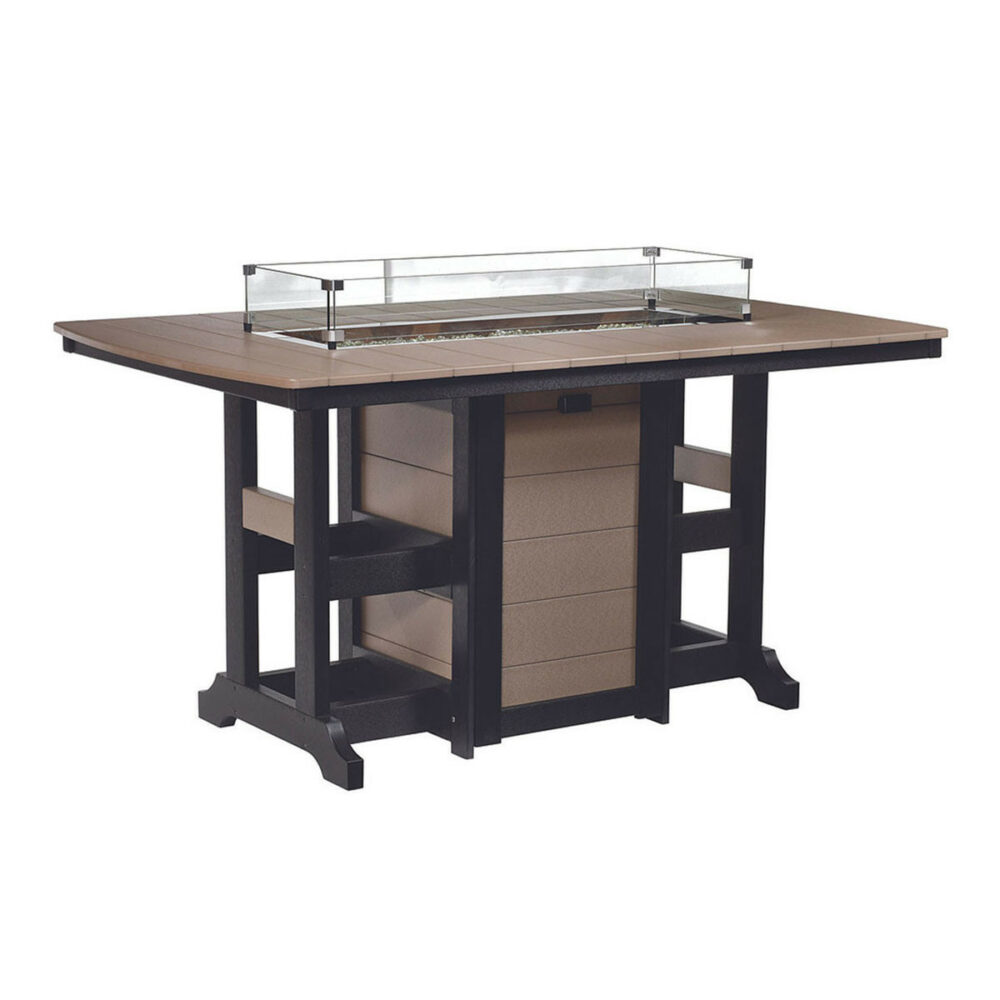 Garden Classic 44 in x 72 in Fire Bar Table