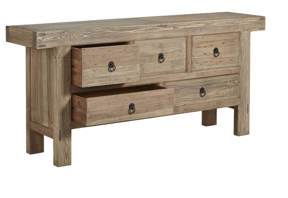 Old Pine Five Drawer Buffet - Image 2