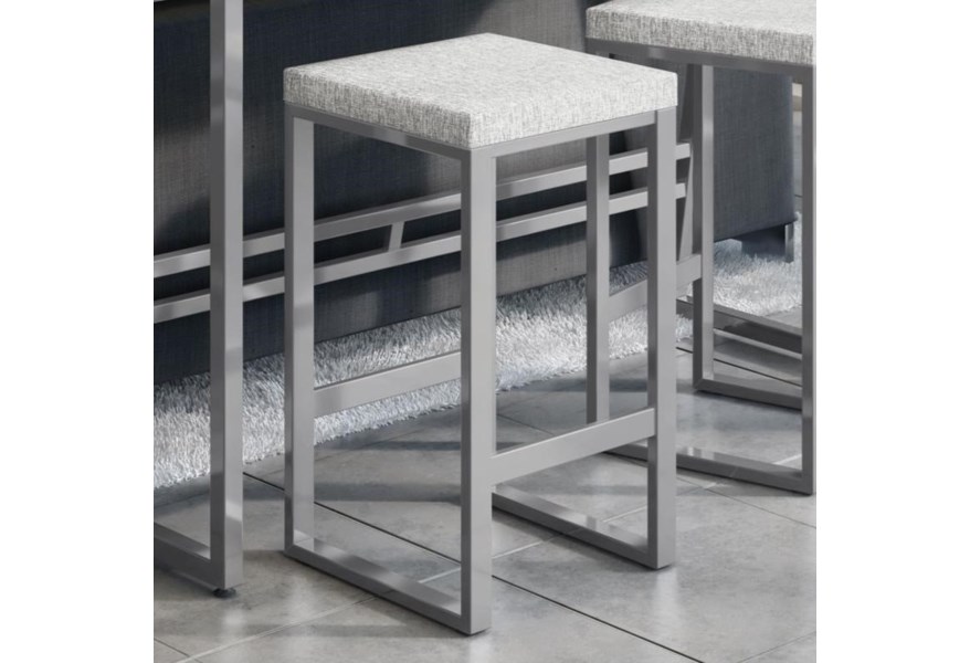 Aaron Upholstered Non Swivel Stool - Image 4