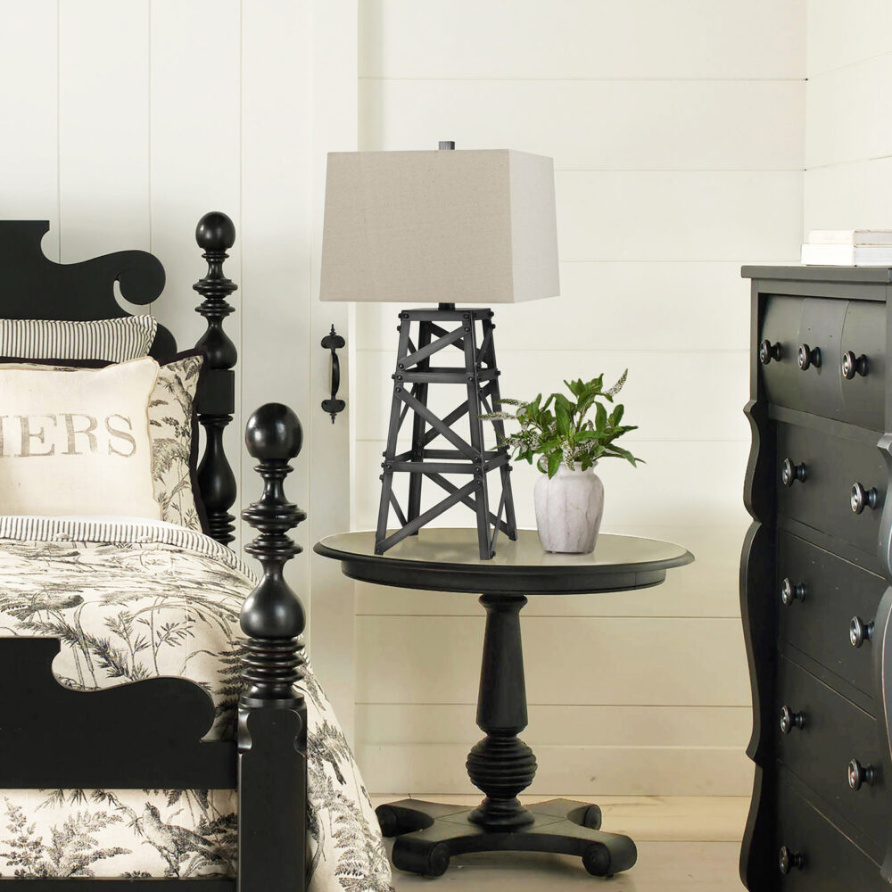 150W Tower Metal Table Lamp - Image 2