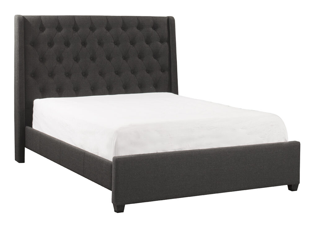 Churchill Queen Bed - Onyx Linen