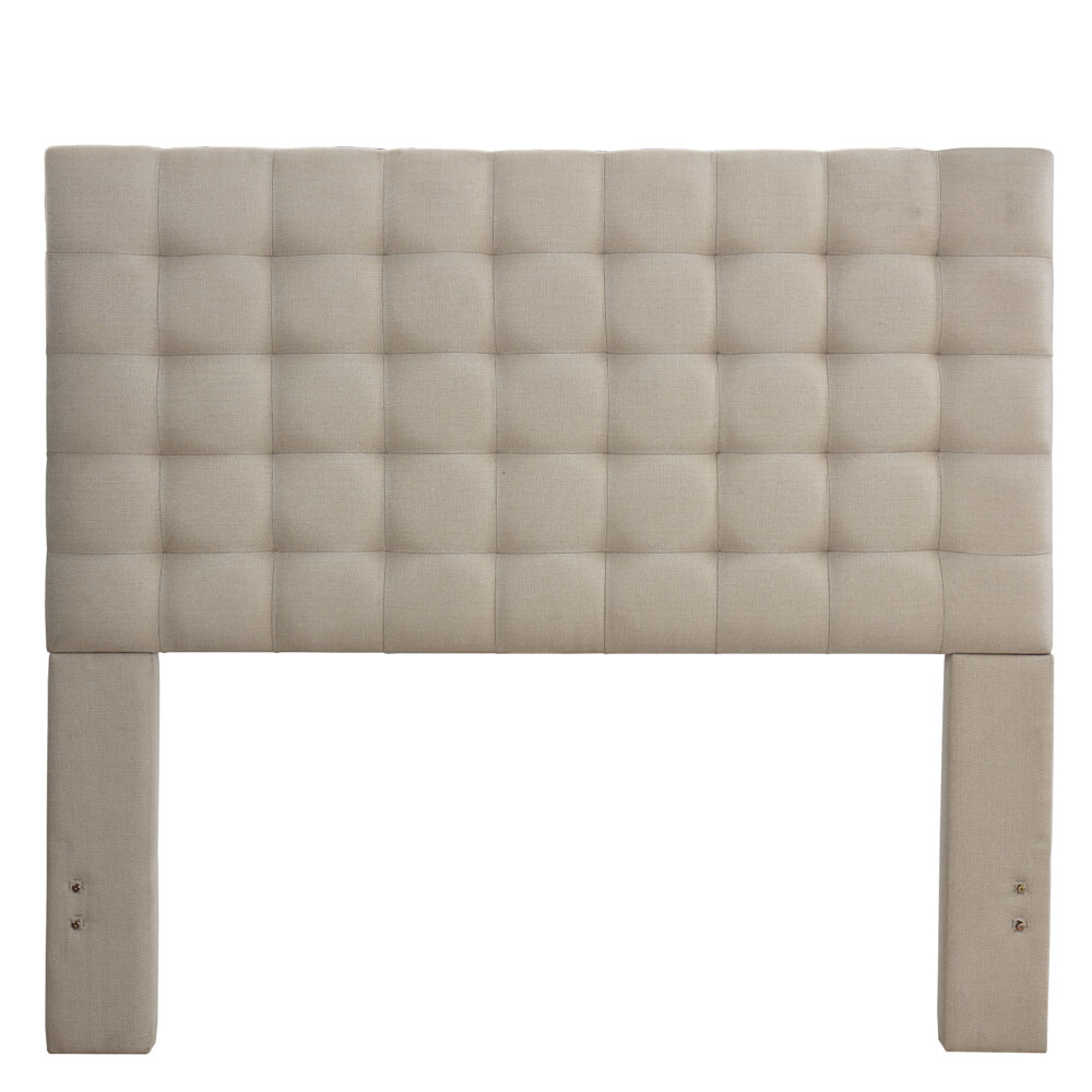 Bergen Queen Headboard Only - Sandstone Linen