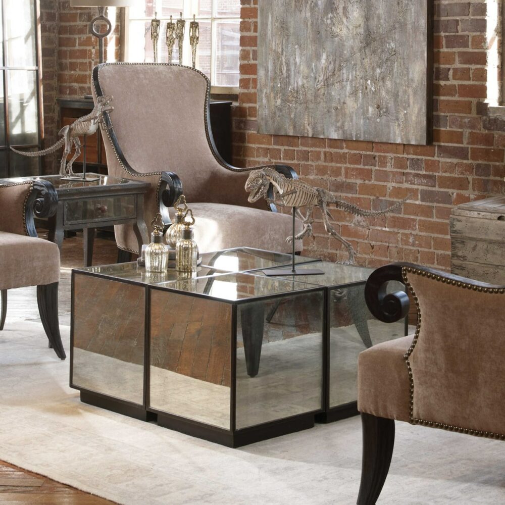 Matty Mirrored Cube Table - Image 2