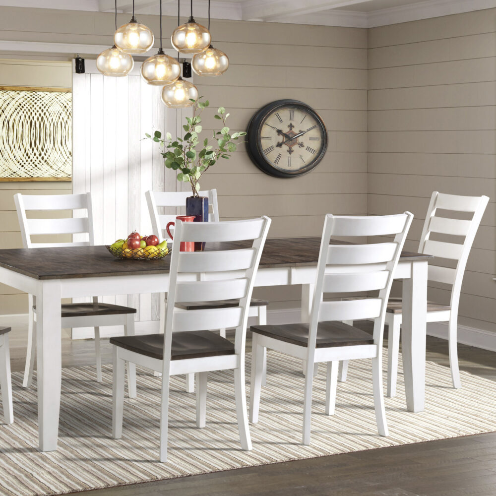 Kona Ladder Chair in Gray and White - Image 2