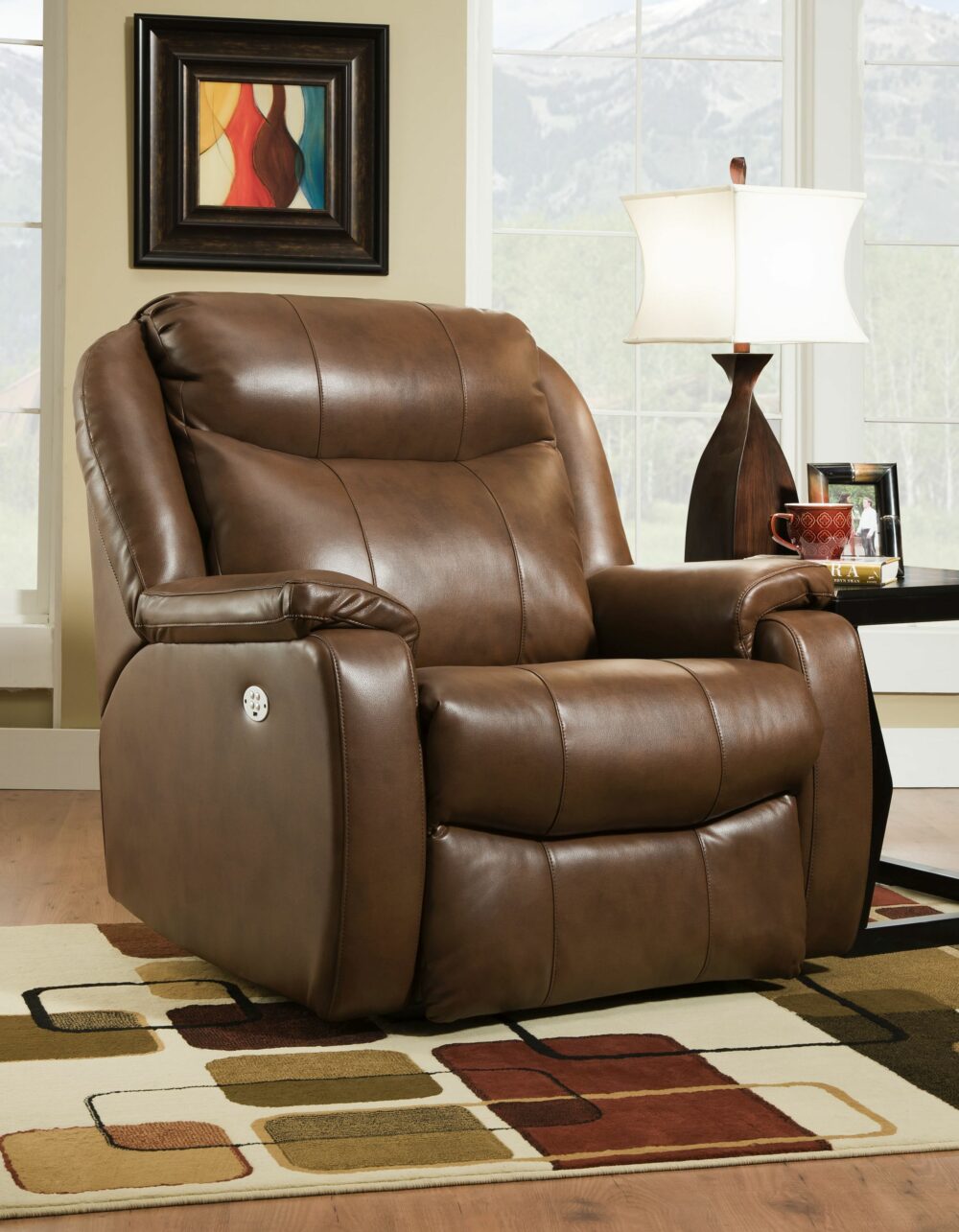 Hercules Power Headrest Big Man's Wall Hugger Recliner - Image 2