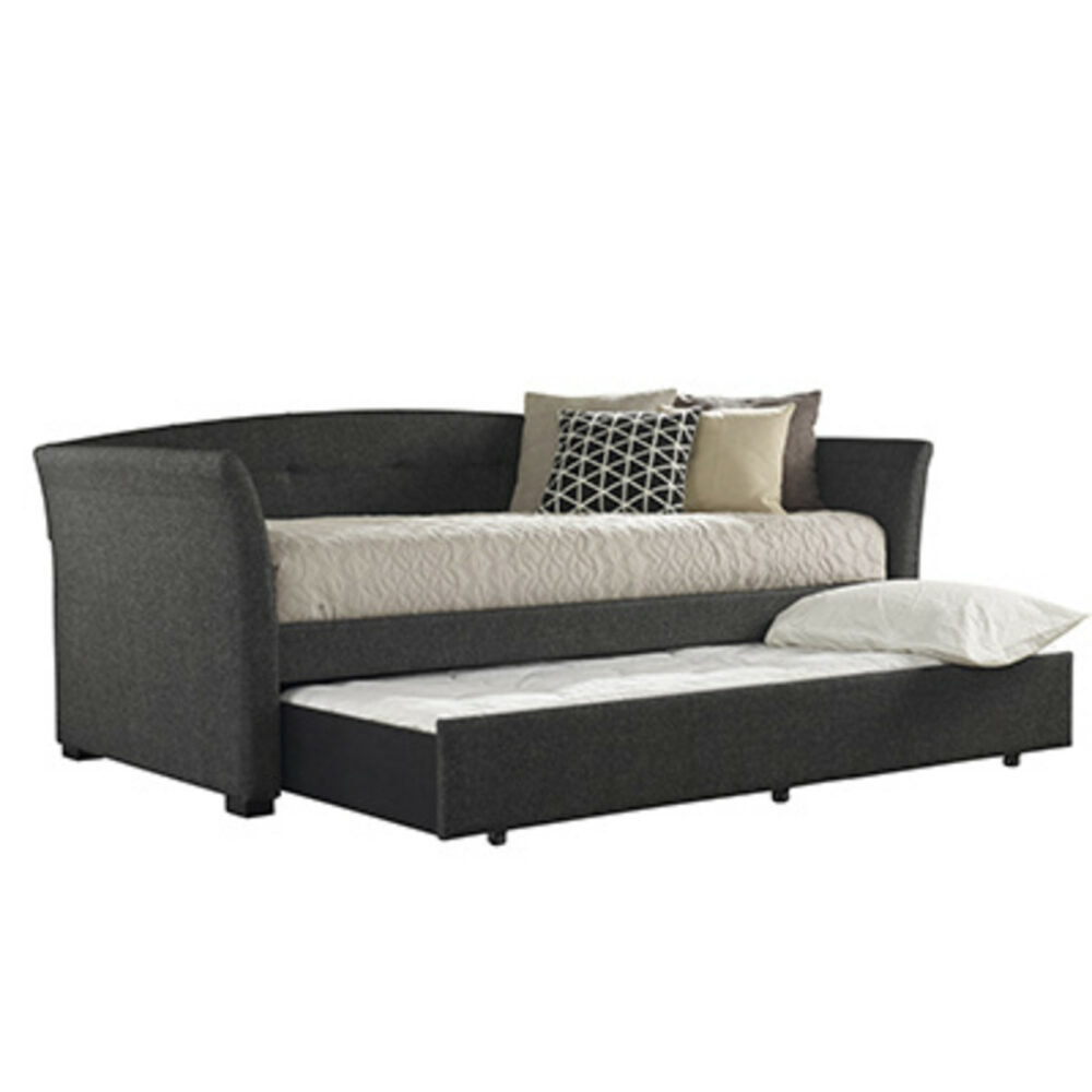 Morgan Daybed With Trundle in Onyx Linen - Image 2