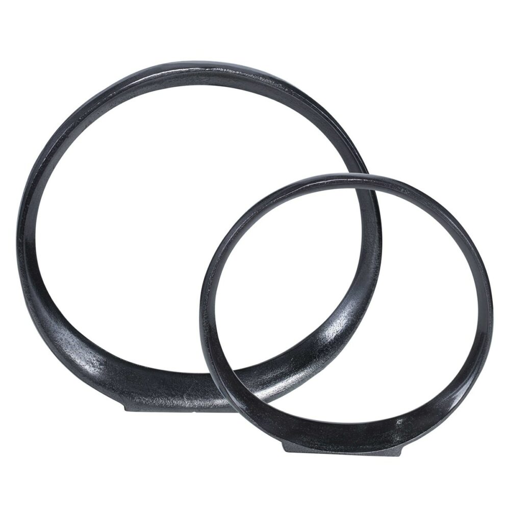 Orbits 14 X 14" Sculptures, Set of 2
