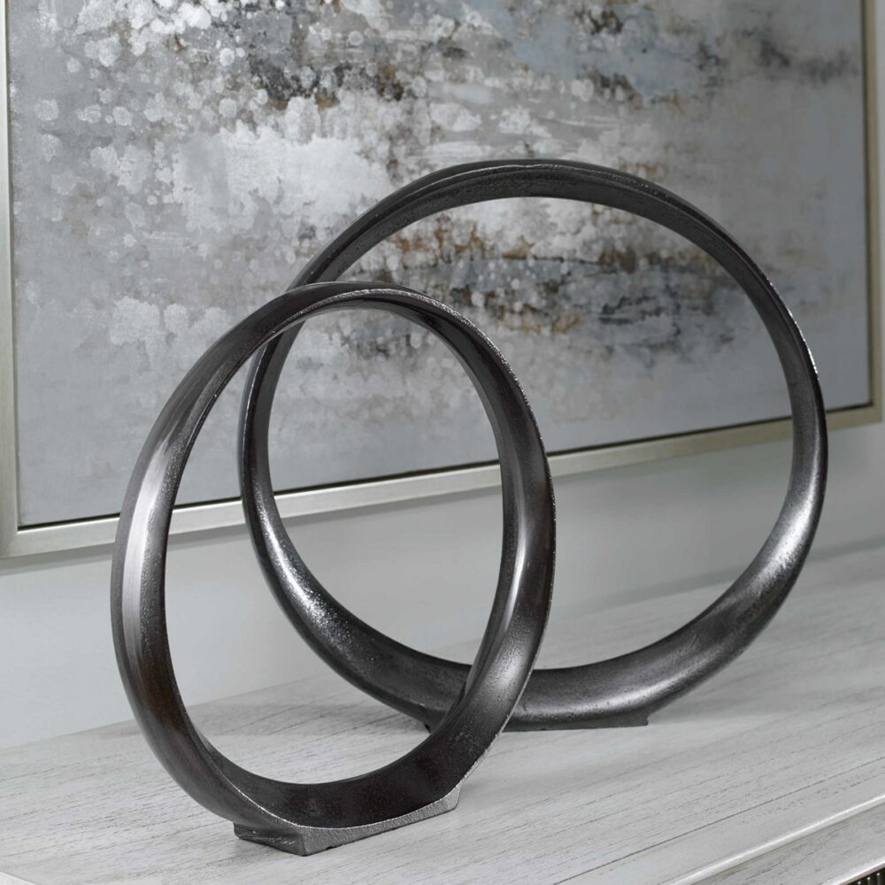 Orbits 14 X 14" Sculptures, Set of 2 - Image 4