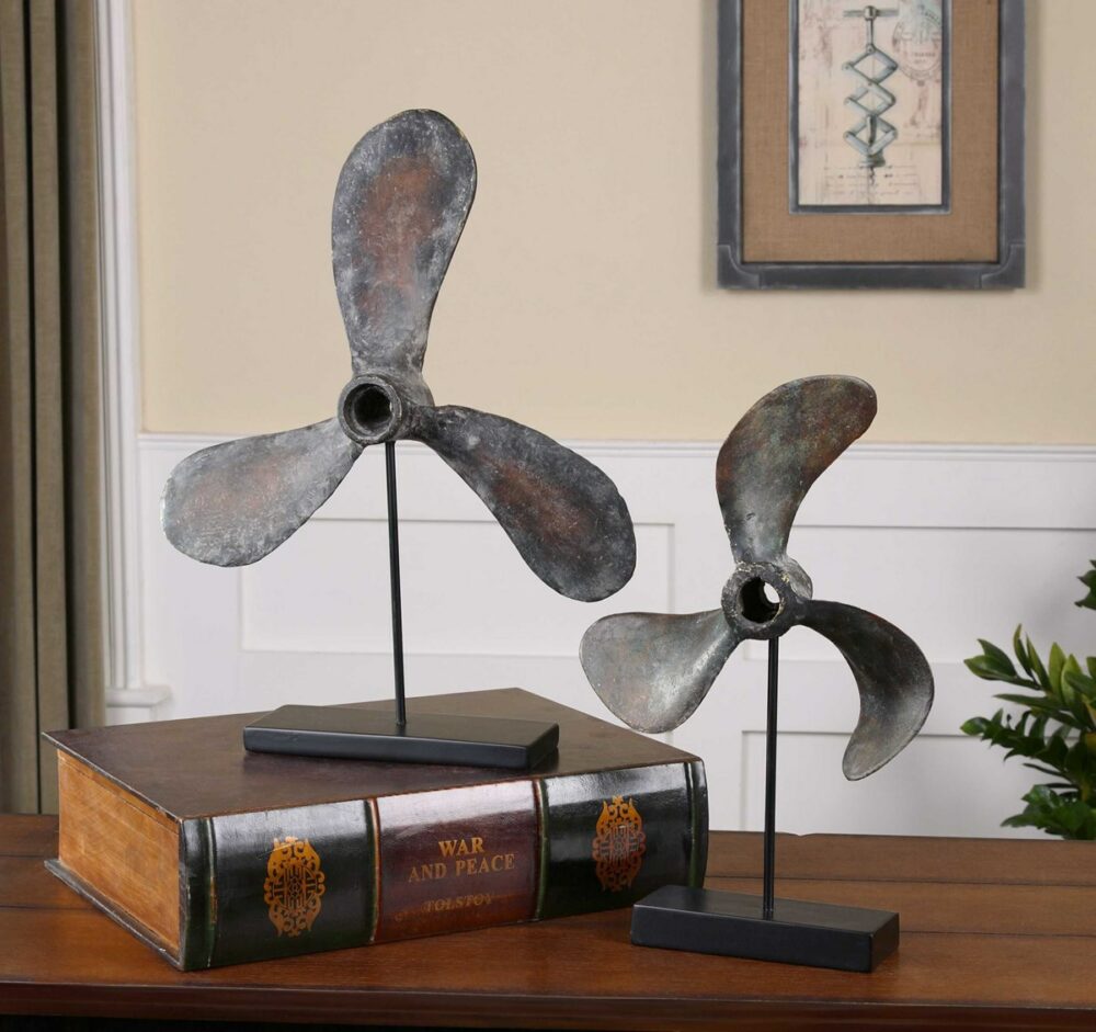 Propeller Sculptures Set of 2 - Image 2