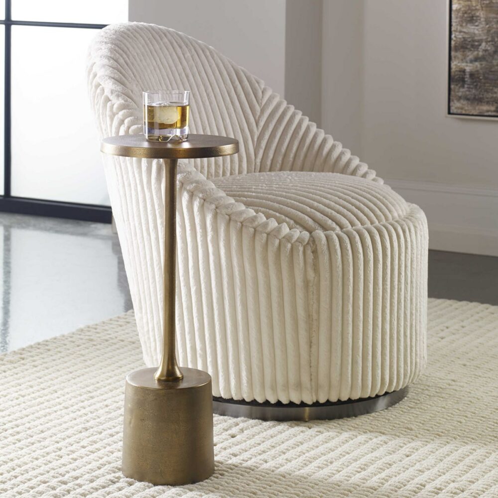 Sanaga Drink Table, Gold - Image 3