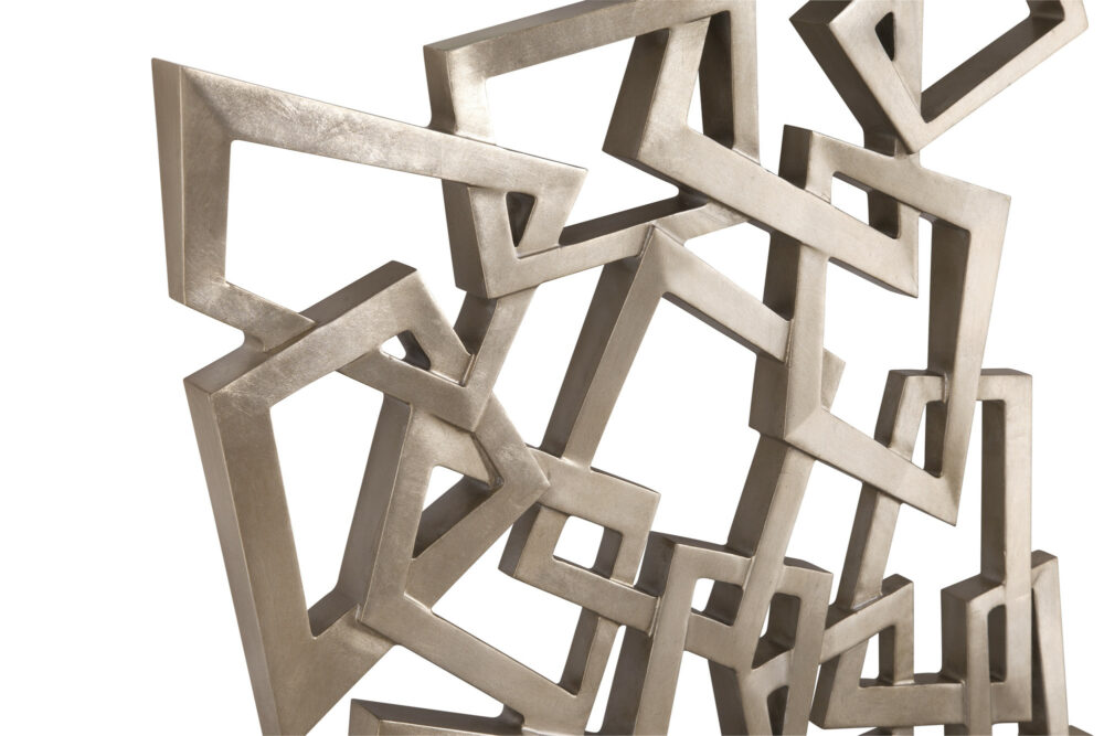 Silver Sculpture Wall Hanging - Image 2