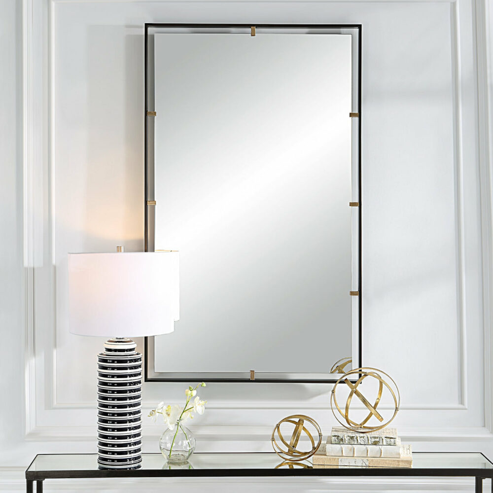 Egon Rectangular Bronze Mirror - Image 2