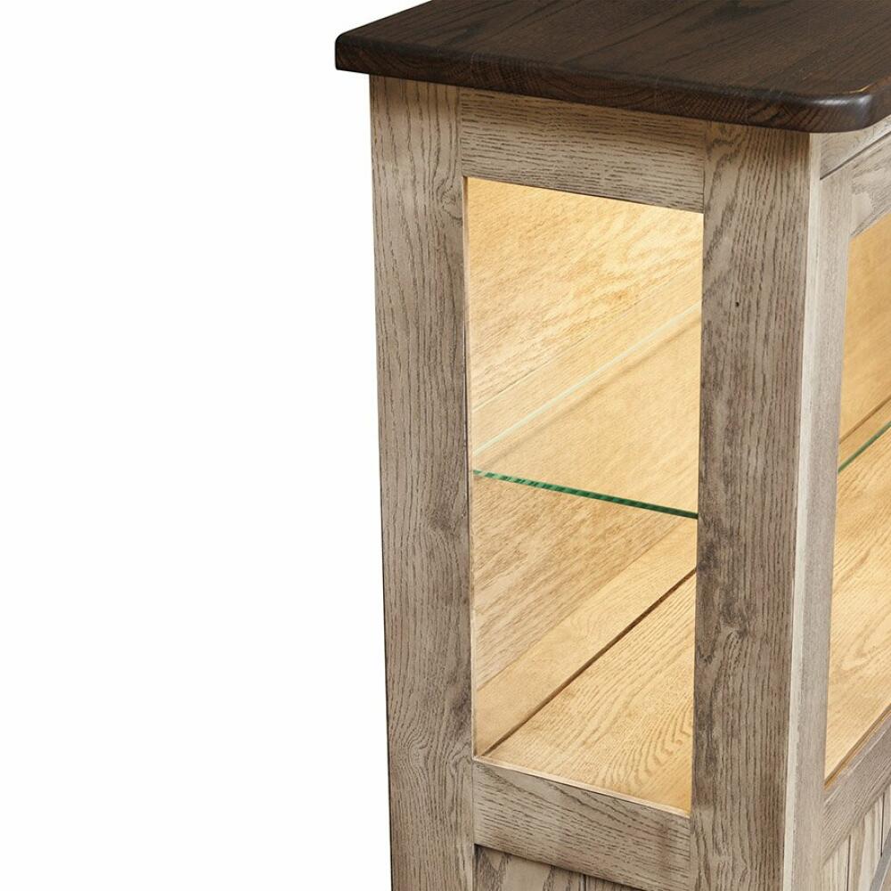 Farmstead Server With Glass Doors And Shelf - Image 3