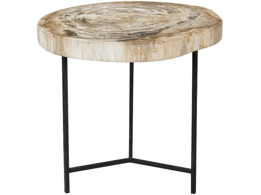 Riley Petrified Wood Accent Table - Image 2