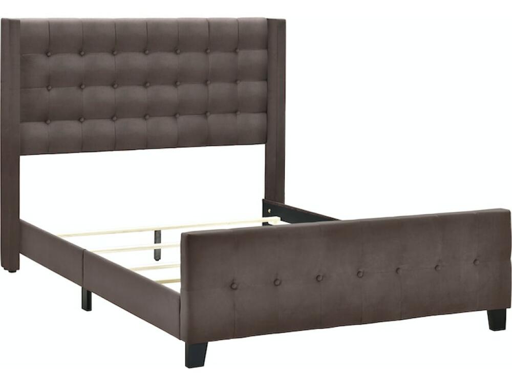 Queen Modern Wing Bed in Mink DS-D399-290-3 - Image 3