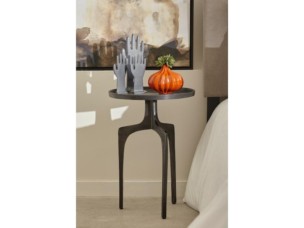 Mid-Mod Aluminum Accent Table - Image 7
