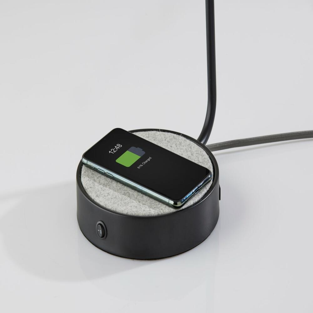 Brooks Adesso LightingCharge Desk Lamp-Black - Image 3