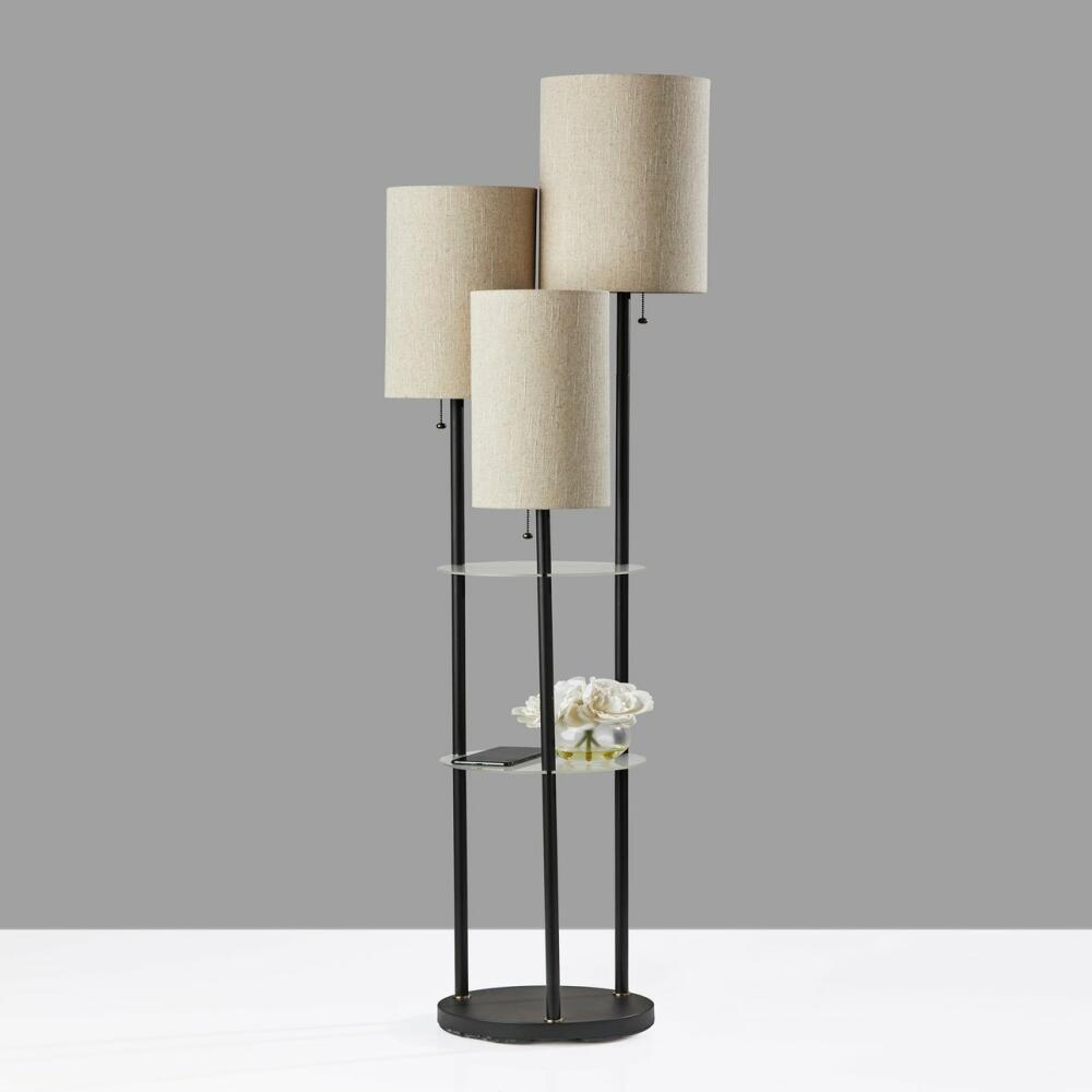 Trio Floor Lamp- Black - Image 2