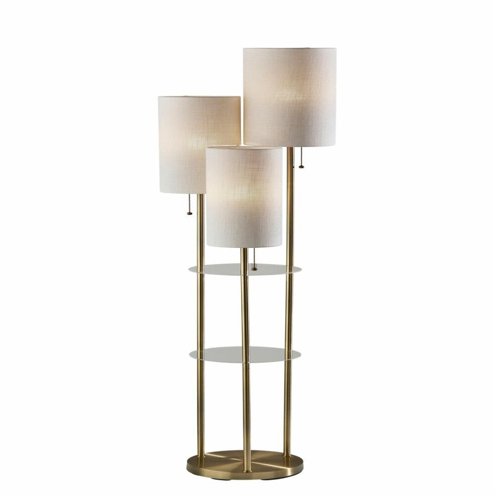 Trio Floor Lamp- Antique Brass