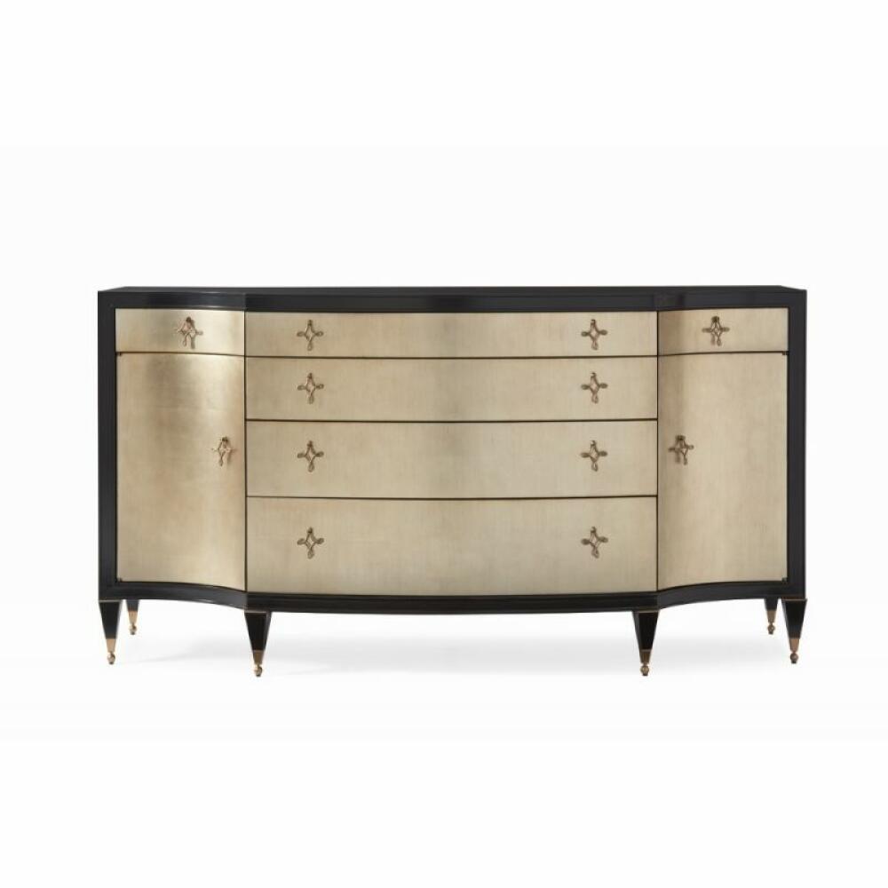 Classic Opposites Attract - Black And Gold Sideboard