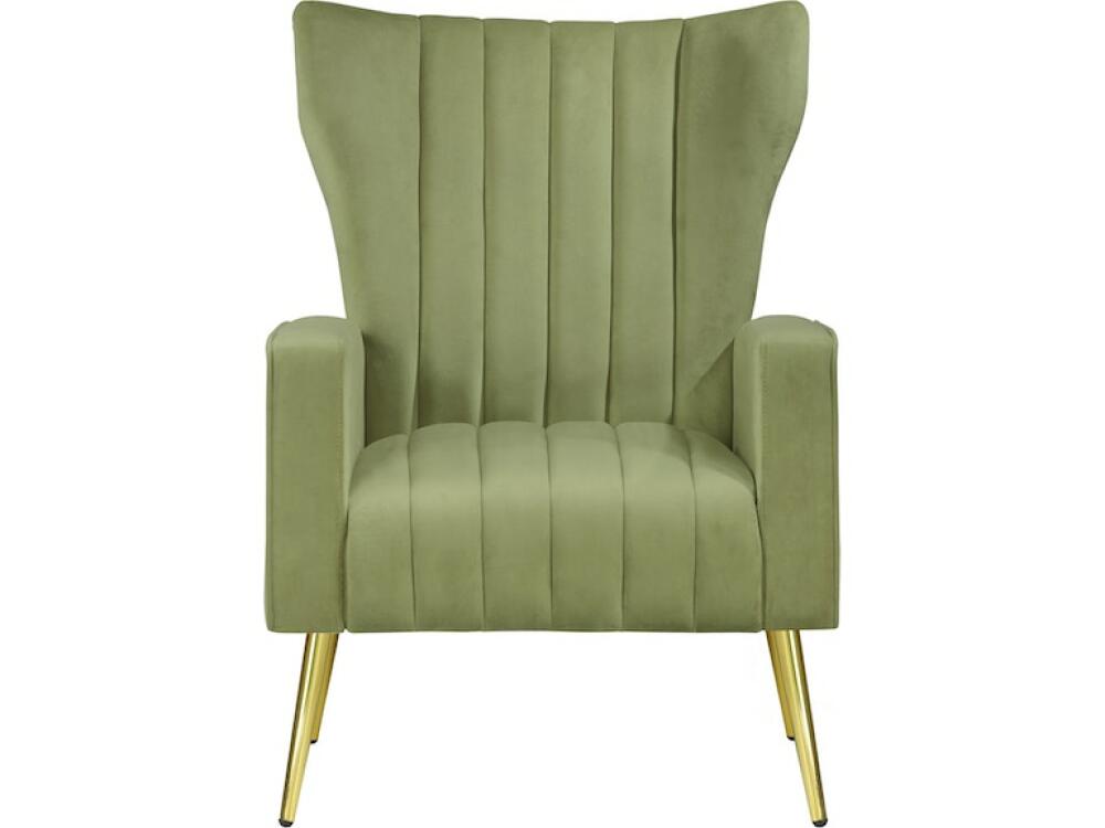 Accent Chair in Velvet Avocado - Image 2
