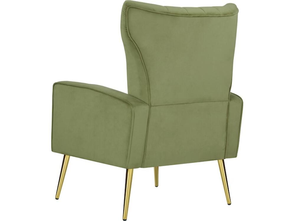 Accent Chair in Velvet Avocado - Image 3