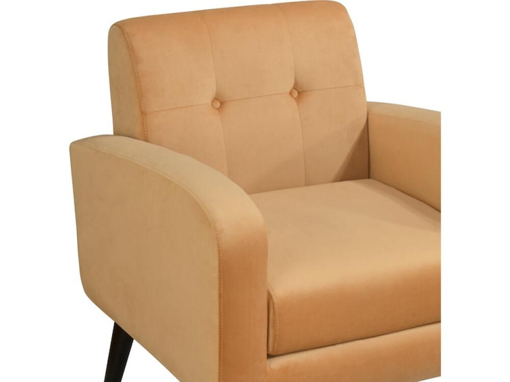 Velvet Gold Accent Chair - Image 3