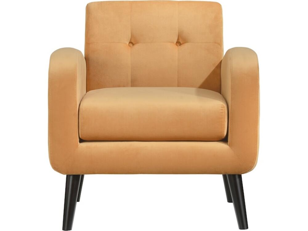 Velvet Gold Accent Chair - Image 2