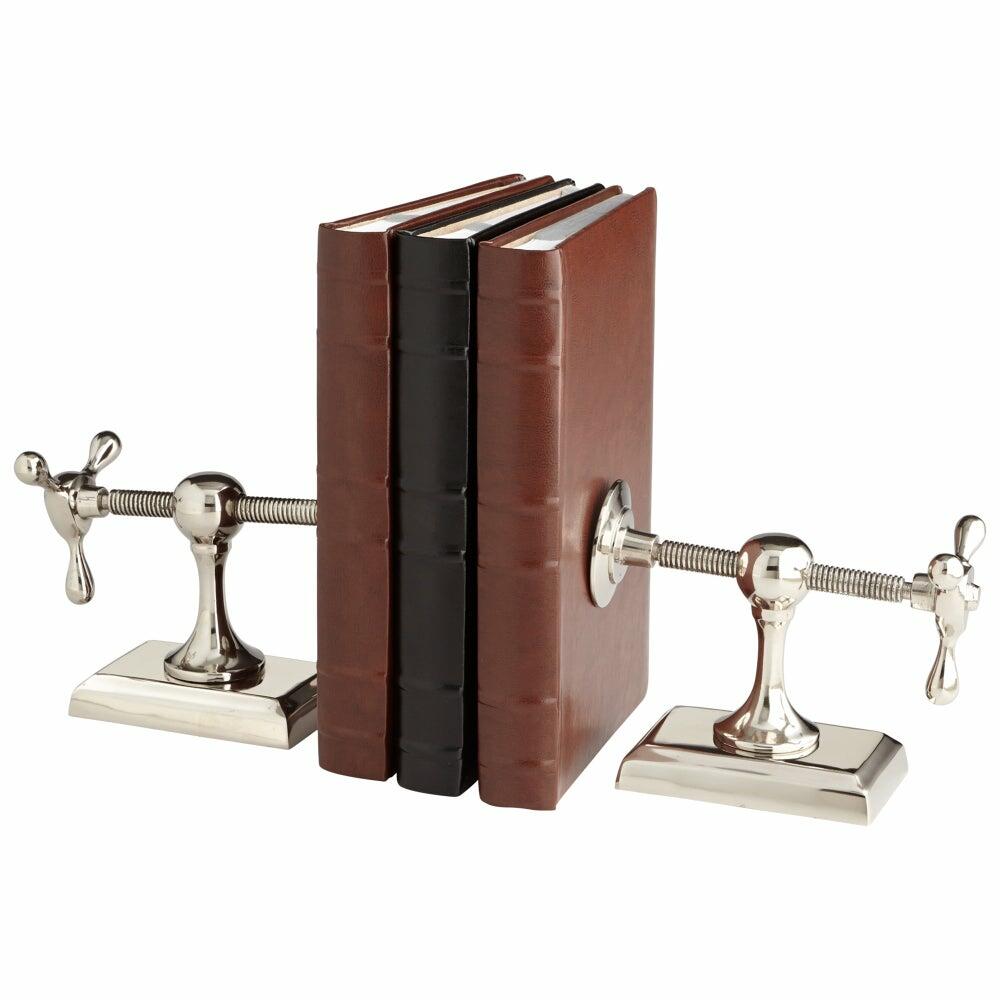 Hot & Cold Bookends | Nickel