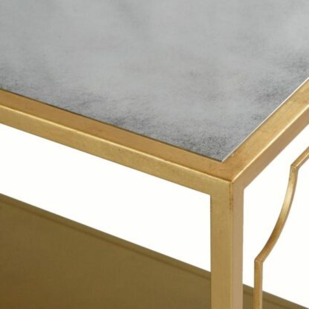 Rectangle Coffee Table With Antique Mirror Top - Image 3