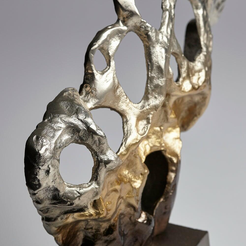 Andromeda Sculpture | Nickel And Champagne - Medium - Image 2