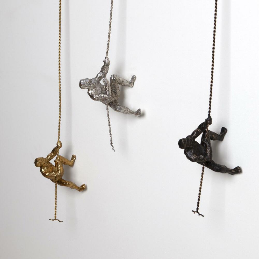 Climbing Man-Wall Mounted-Bronze - Image 3