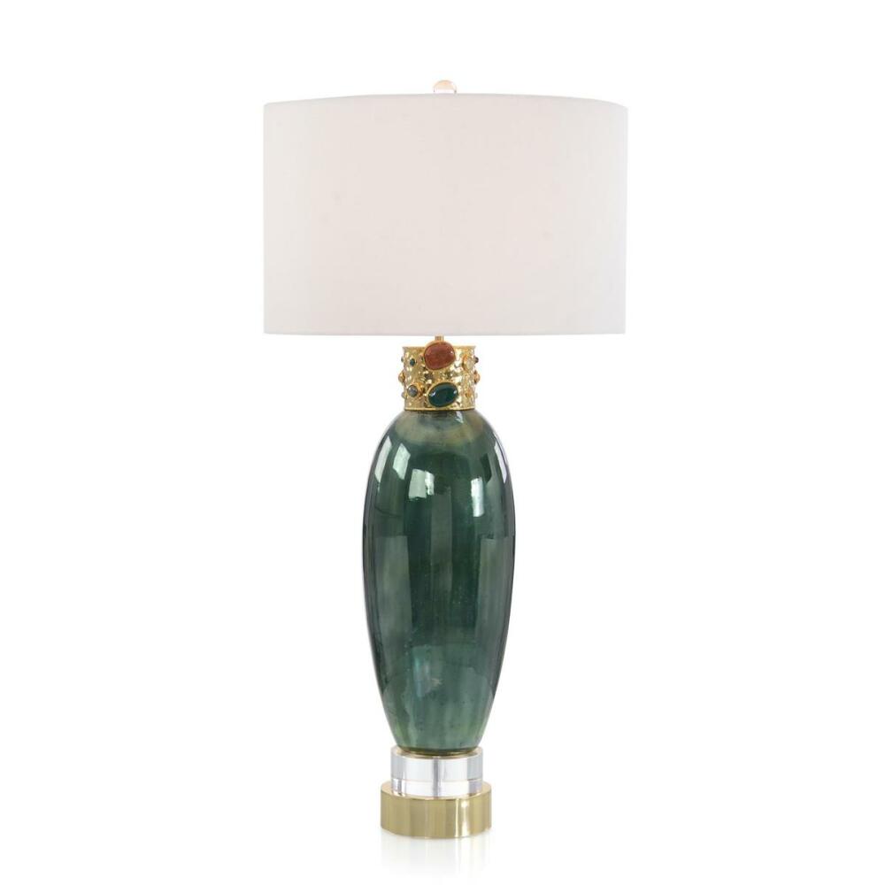 Jeweled Collar Lamp in Illusion Green