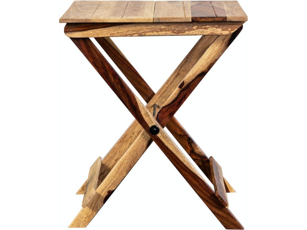 Sheesham Accents Square Table Sra - Image 2