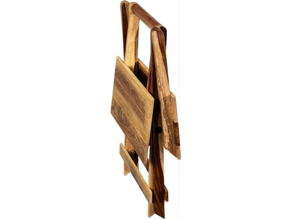 Sheesham Accents Square Table Sra - Image 3
