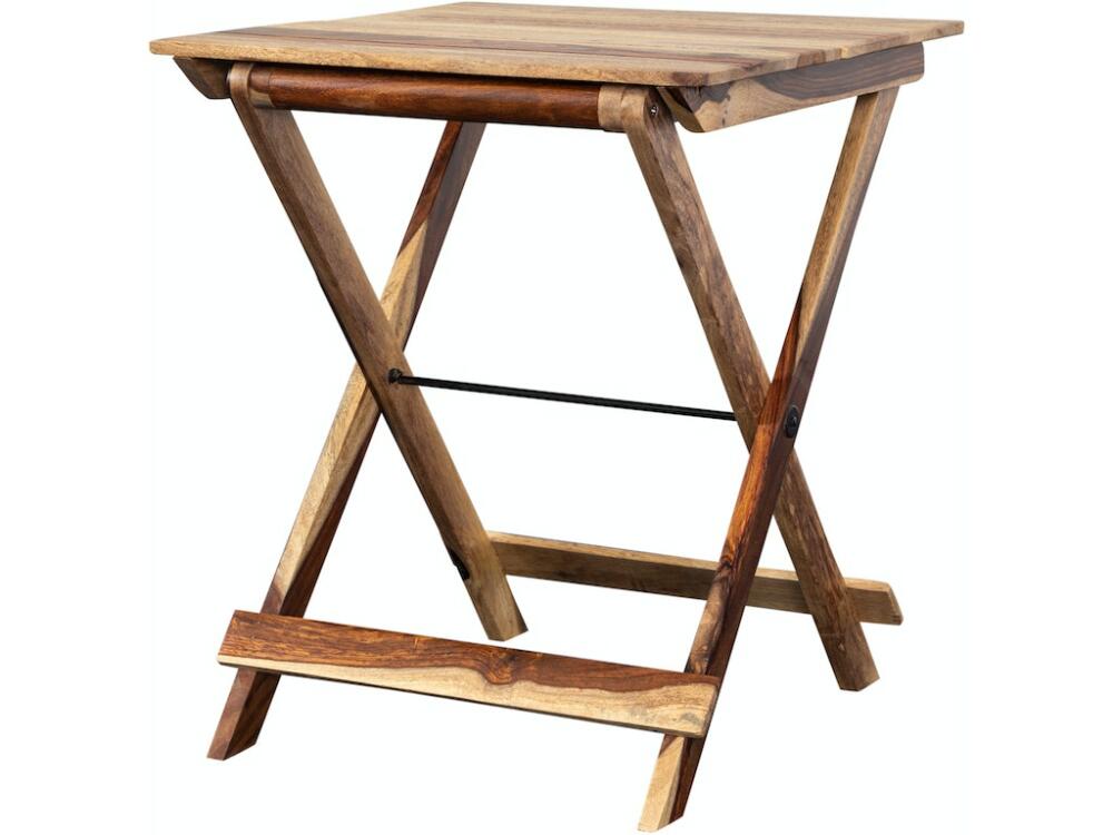 Sheesham Accents Square Table Sra - Image 4
