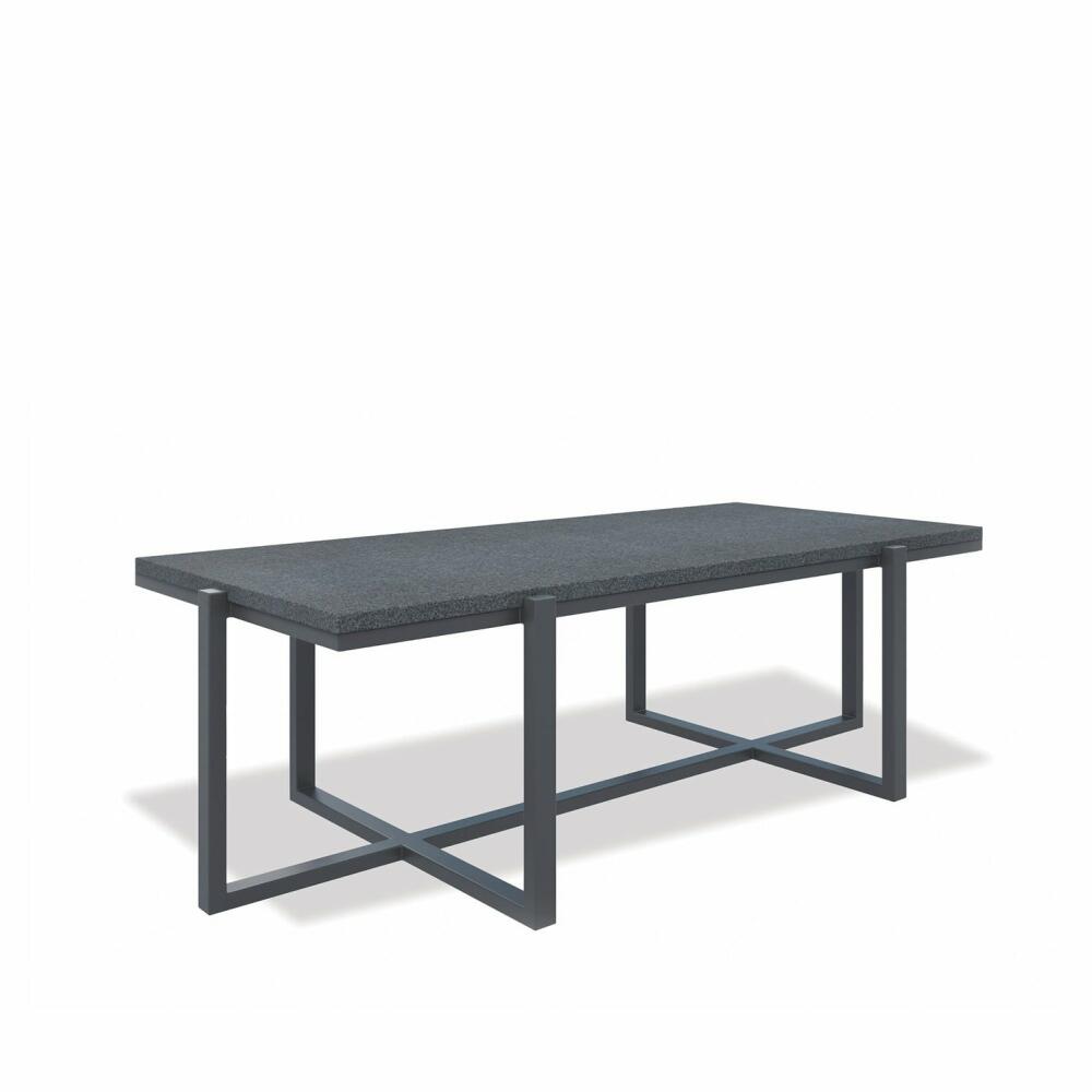 Rectangle Coffee Table With Polished Granite