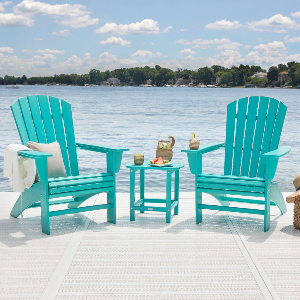 Nautical 3-Piece Curveback Adirondack Set - Image 2