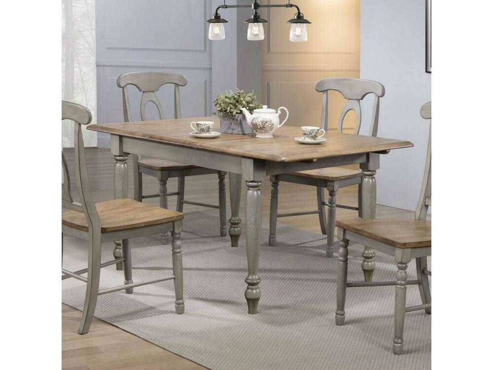 66" Leg Table With 15" Butterfly Leaf - Image 2