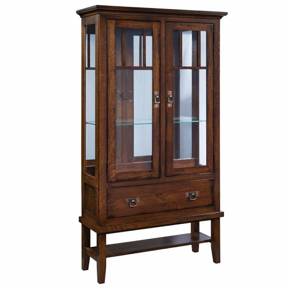 Aiden 2 Door Hutch W/ Glass Doors