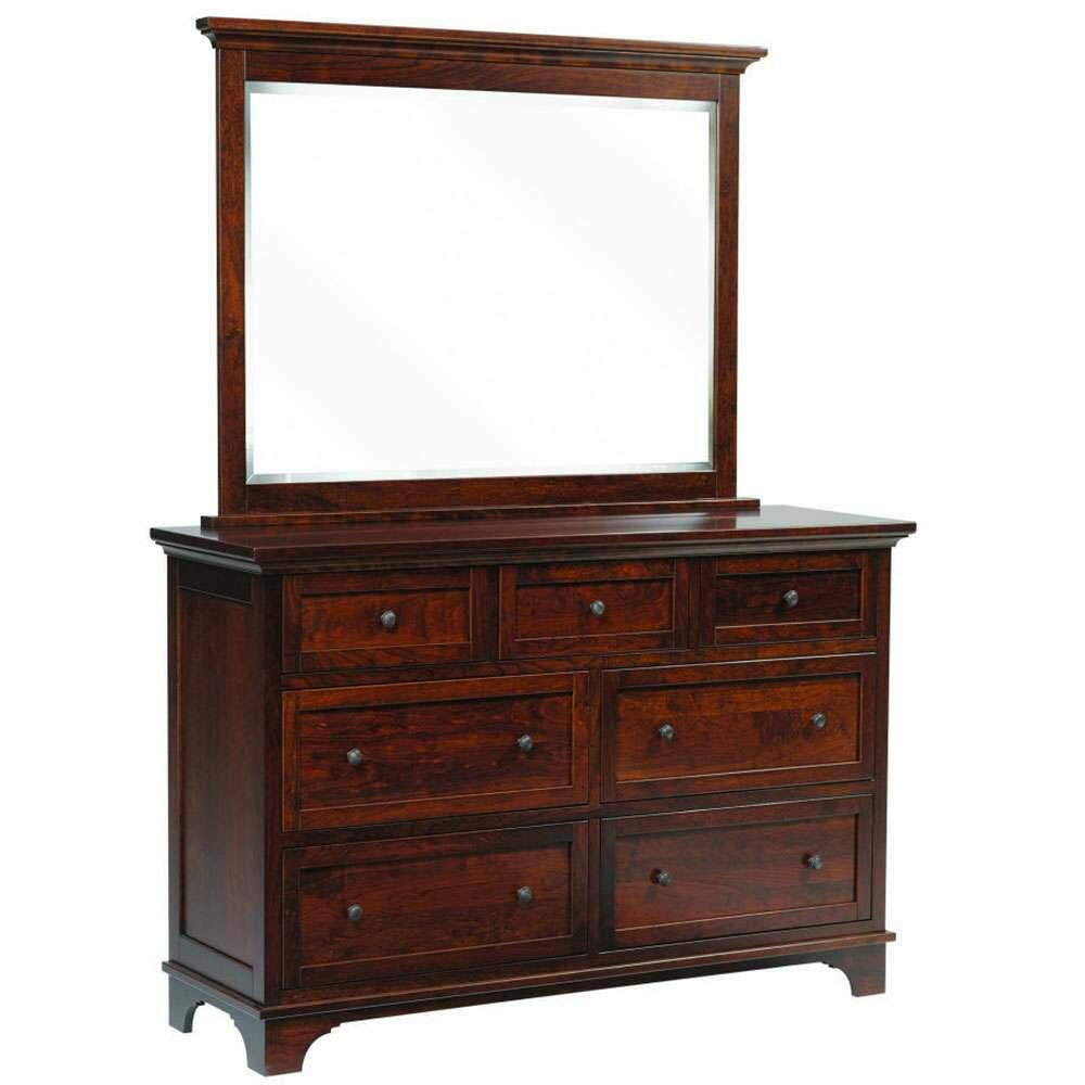 Arlington 7 Drawer Dresser W/ Beveled Mirror