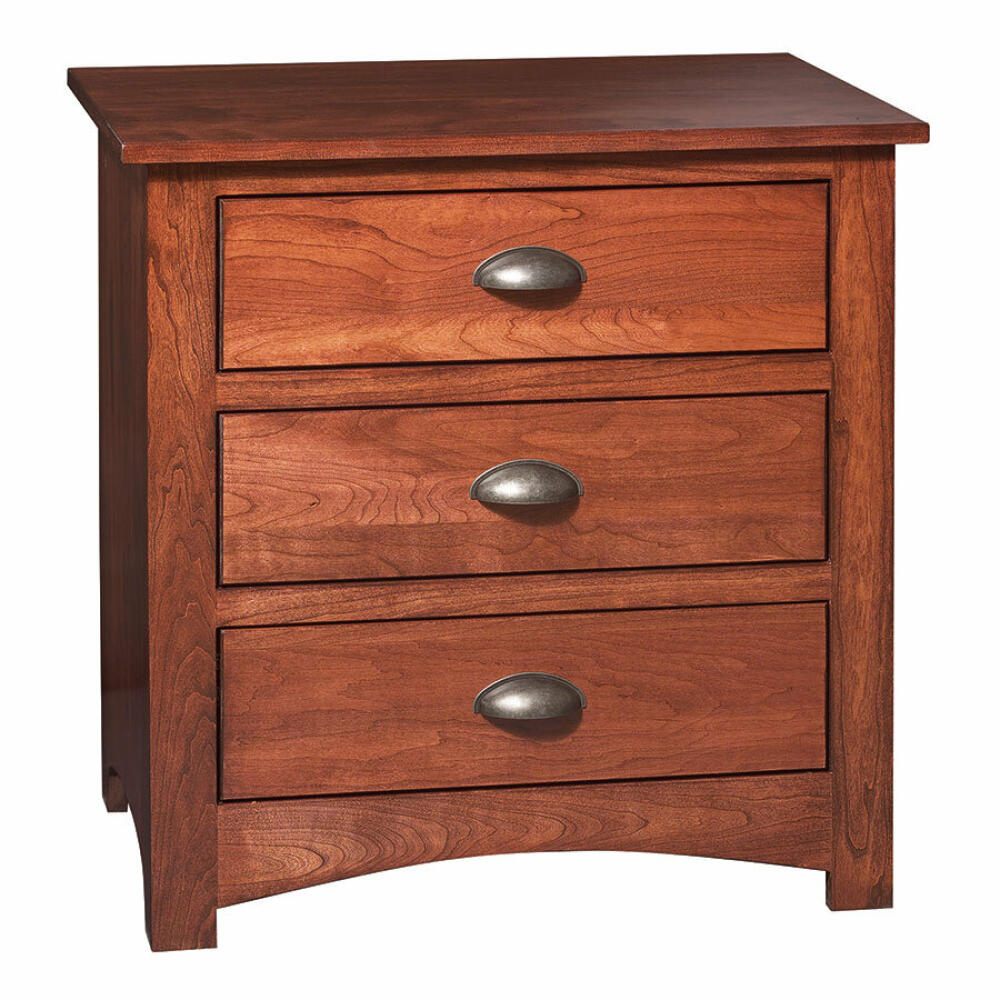 Mission 3 Drawer Nightstand - Image 2