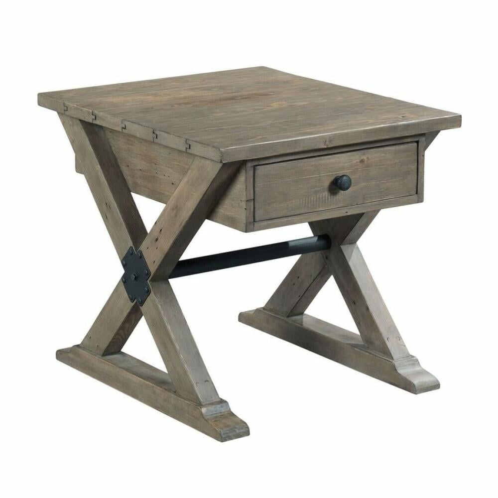 Trestle Drawer End Table 523-915